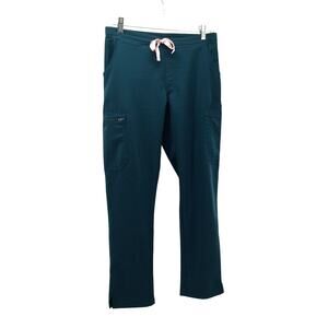 FIGS Yola Skinny Scrub Pant Caribbean Blue Small Petite S/P Nursing Healthcare